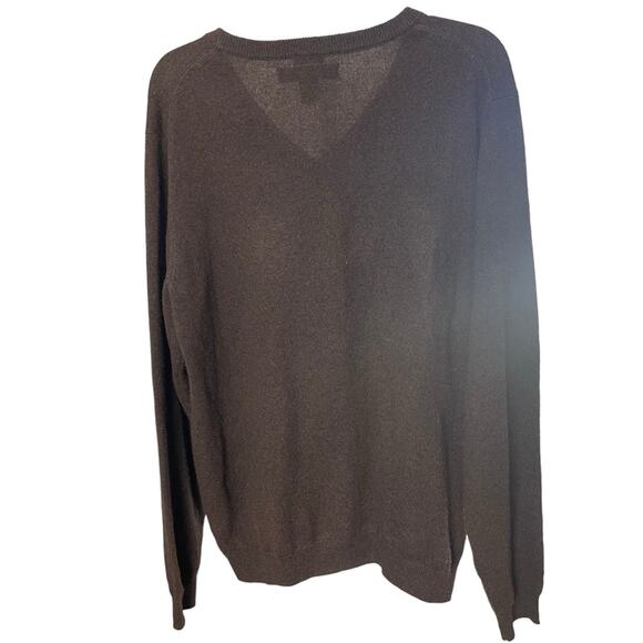 Pronto Uomo 100% Cashmere V-Neck Sweater, Minimalist, Quiet Luxury, Classic, L - Picture 2 of 3